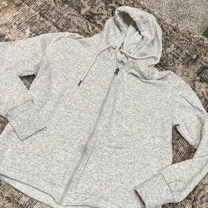 Gray Women's Zip-Up Hoodie